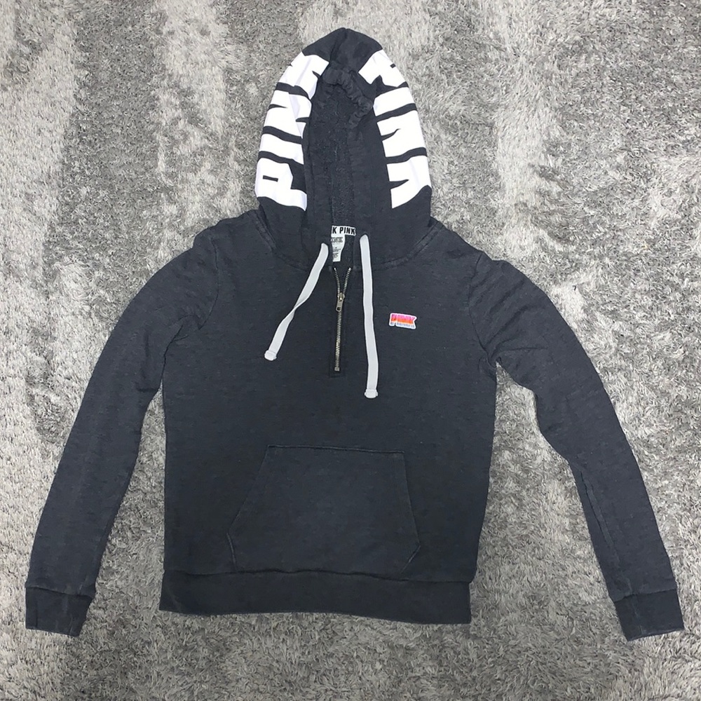 PINK gray pullover